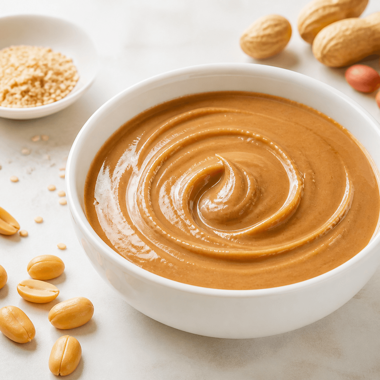 Viscous sauces: Peanut butter, sesame paste, tomato sauce and emulsified sauces
