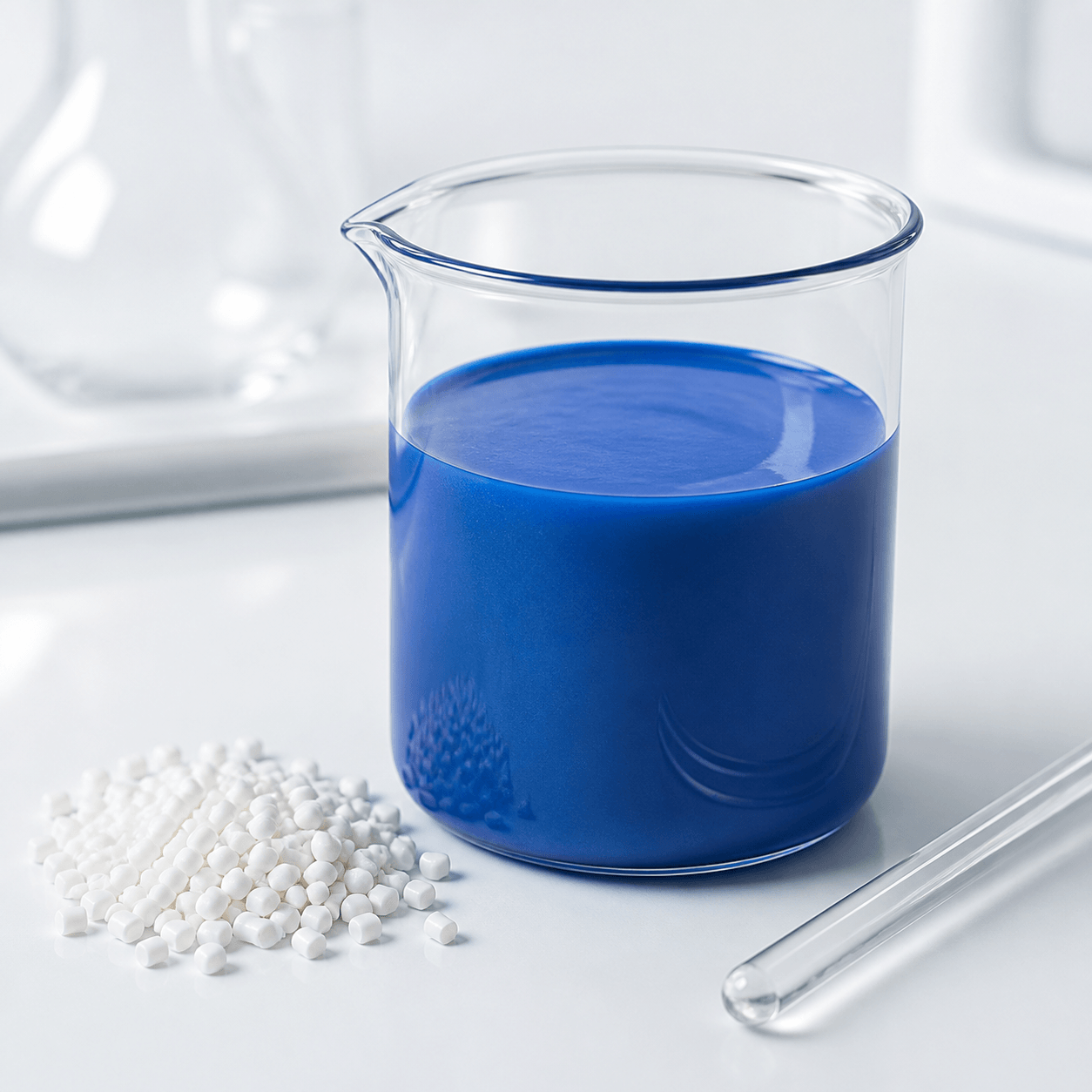 Chemicals and materials: Pigments, resin emulsions, adhesives and chemical pastes